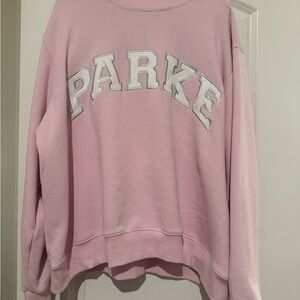 Parke Mockneck Sweatshirt in Sprinkle with White Lettering